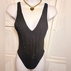 Black Studded Bodysuit
